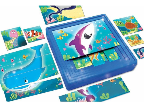 9 Puzles Progresivos El Mar - Lisciani Carotina Baby 1
