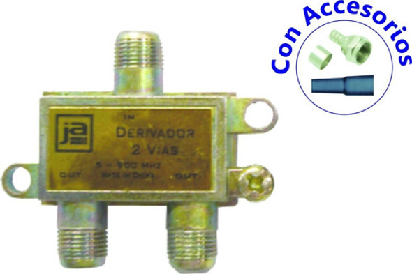 Splitter Tv Hd 5-900mhz - 2 Salidas Derivador Ja 0