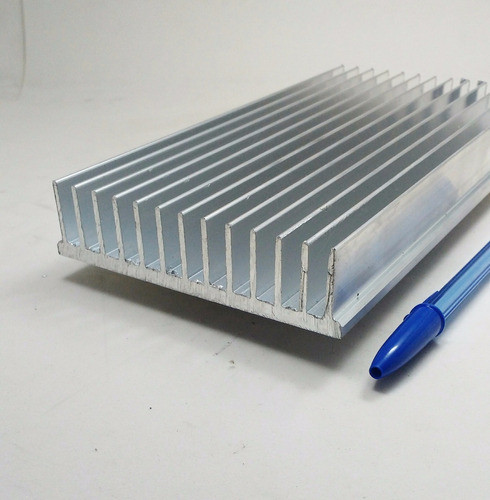 Dissipador Calor Aluminio 25cm Comp.x 10,4cm Larg.x 2,5 Alt 1