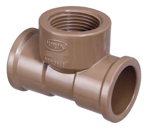 Te Lr Marrom Bitola 25mm X 1/2'' Pvc Durín 0