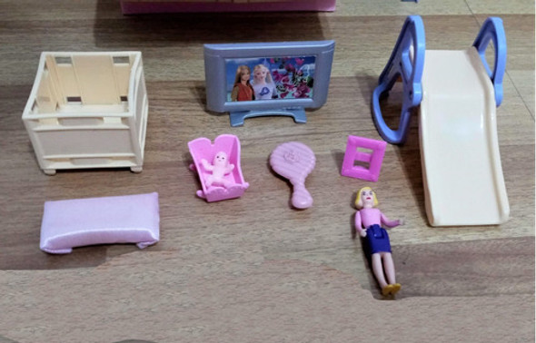 Barbie Kelly Con Dormitorio Y Accesorios Original 1