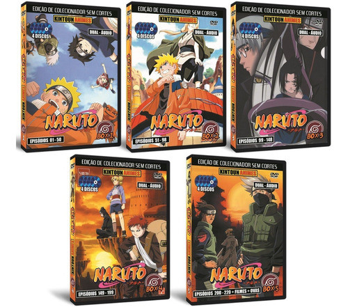 Naruto Clássico Dublado + Filmes + Ovas Em Dvd 1