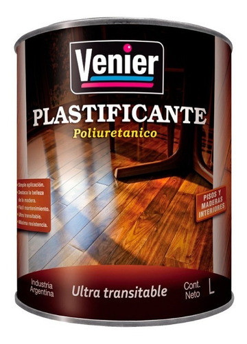 Plastificante Poliuretánico Pisos Madera Venier | 4lt 0