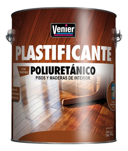 Plastificante Poliuretánico Pisos Madera Venier | 4lt 1
