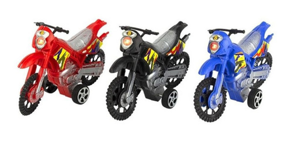 Kit Moto Infantil Friccao 3 Pecas Etitoys Colorido - Bq-151 1