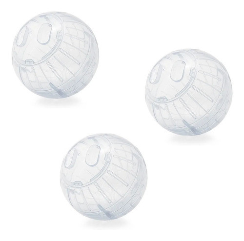 Globo Globinho De Exercício Para Hamster Roedores Kit 3unid 1