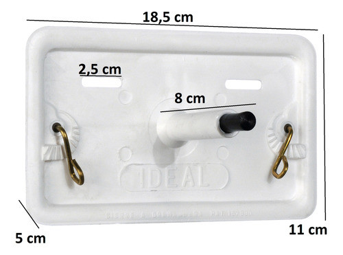 Tapa Inspección Interna Boton Largo P/ Deposito Pared Ideal 1