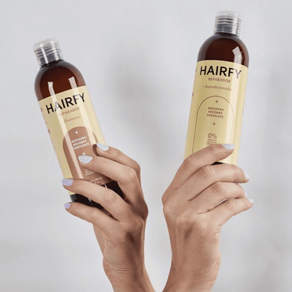 Combo Reparador Hairfy - Shampoo Y Acondicionador - 300 Ml 1