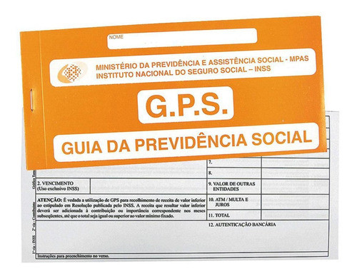 Carnê Inss 12 X 2 Folhas 10 Blocos Tamoio 01048 0