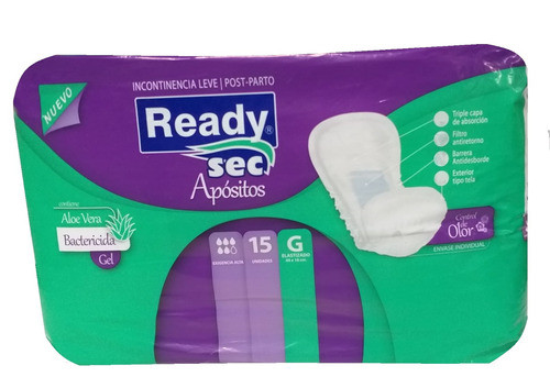 Aposito Ready P/par Gr 15uni 0