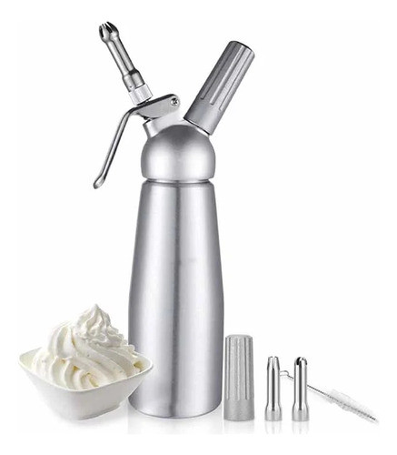 Garrafa  Chantilly 500ml Toda Em Aluminio De Alta Qualidade 0