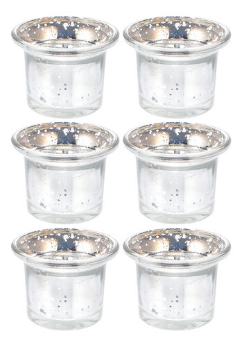 Suporte Perfumado, Velas Cônicas, Copo De Vidro, 6 Unidades 0