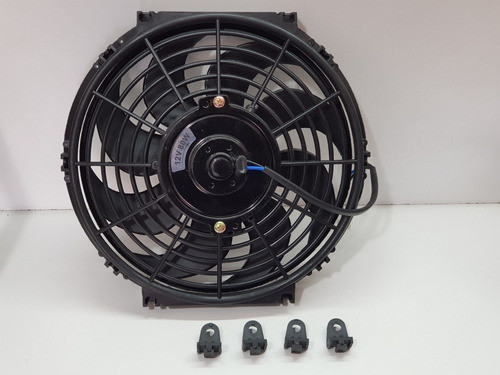 Electroventilador Universal 9  12v Aspas Curvas 0