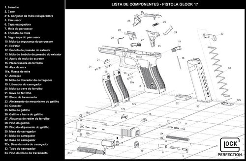 Mola Do Retém Do Carregador Da Glock 1