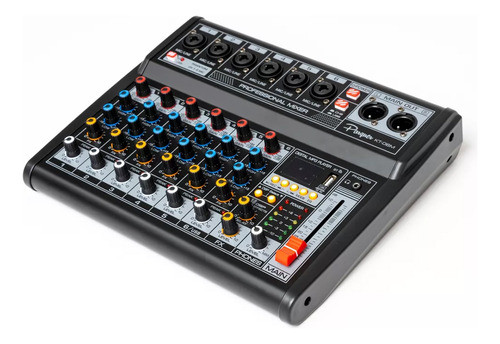 Mixer Consola Kt06m 6 Canales Xlr/trs  Usb Mp3 0