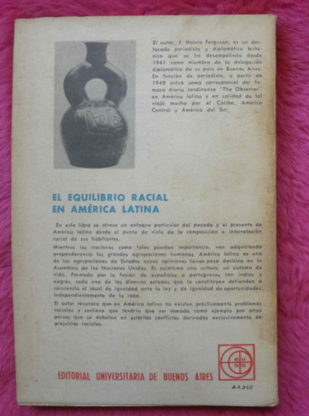 El Equilibrio Racial En América Latina De J. Halcro Ferguson 1