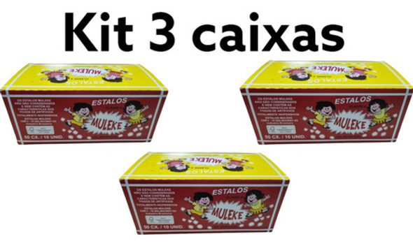 3 Caixas Biribinha Estalinho 150 Caixinhas Prenda Festa Juni 1
