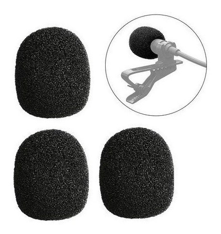 Foam Antipop Boya By-b05f Para Microfonos Corbateros Pack X3 1
