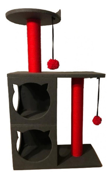 Rascador Para Gatos Con 2 Casitas 0 Rascador Para Gatos Con 2 Casitas 0