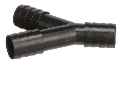 Derivación 3 Vias Y Para Mangueras 3/4  Negro Plastico 1