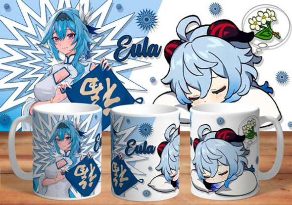 Taza Eula, Genshin Impact De Plástico 0 Taza Eula, Genshin Impact De Plástico 0