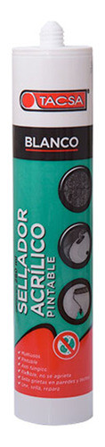 Sellador Acrílico Pintable Tacsa 280ml Blanco X 24 Unid 0