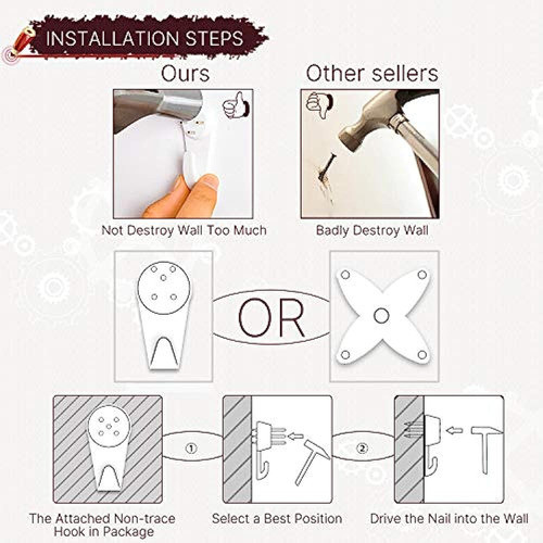 Reloj De Pared De Cocina Vikmari - Reloj De Pared Decorativo 1