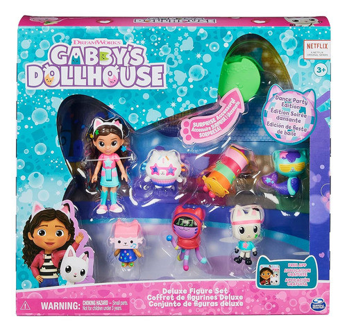 Gabby's Dollhouse, Dance Party Theme Figure Set With A Gabby 1
