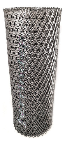 Malla Romboidal Metál Desplegable 18x40mm 60cm X 15mts 2mm 0