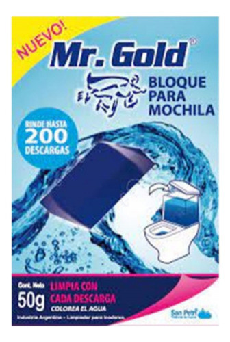 Bloque Para Mochila Azul Mr Gold X 50 G (7268) 0
