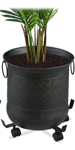 Carro Extensible Con Ruedas Para Maceta Hierro Base Grande 1