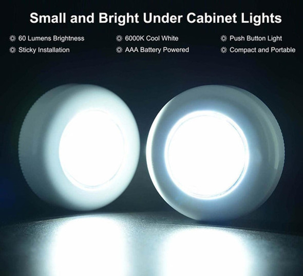 Luces Pequeñas, 7 Unidades, Batería Para Cocina Y Closet 1