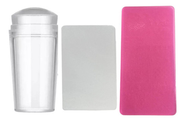 Carimbo Para Unhas De Silicone Com Placa - Nail Art Manicure 0 Carimbo Para Unhas De Silicone Com Placa - Nail Art Manicure 0