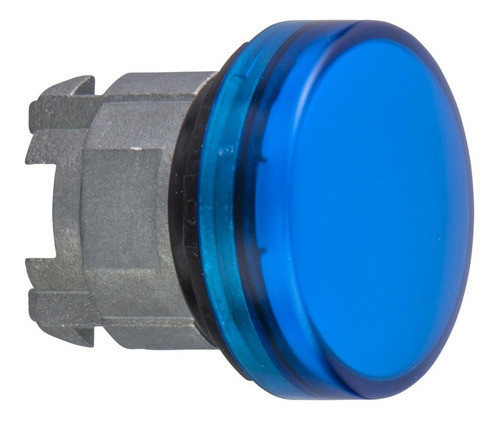Cabezal Metalico Azul D22 Para Piloto Led Azul 0