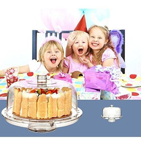 Hblife 6in1 Soporte De La Torta De Acrilico Plato De Porcir 1