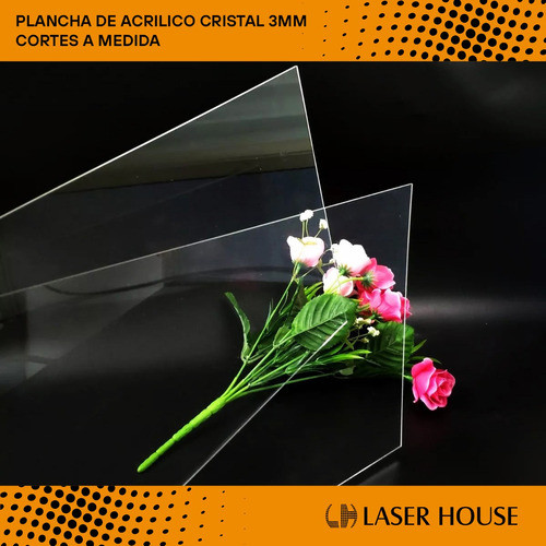 Plancha De Acrilico Cristal 3mm / Cortes A Medida 1