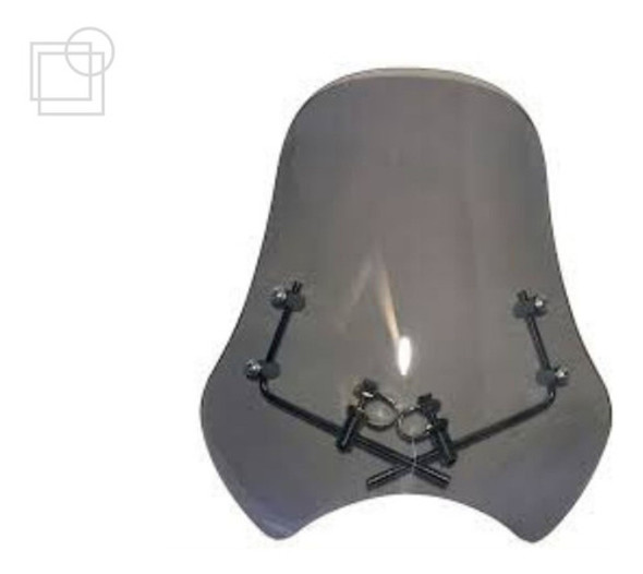 Bolha Parabrisa  Moto Dafra Kansas 150/250  - Fume 0