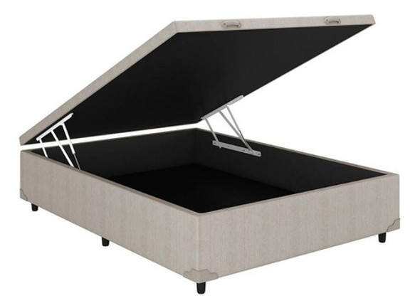 Cama Box Baú Casal Linhão Palha (138x35)costa Rica 0