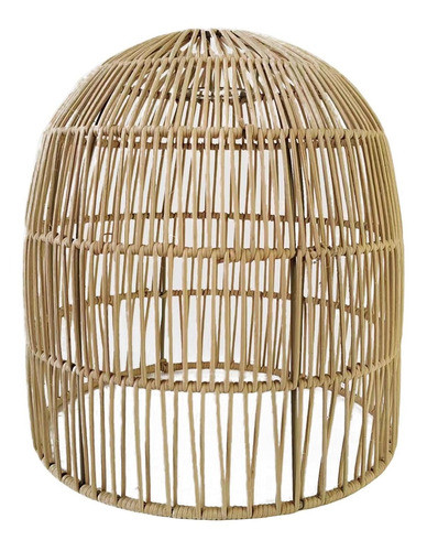 Abajur Tecido Rattan Tecido À Mão Cesta De 25cm X 26cm 0