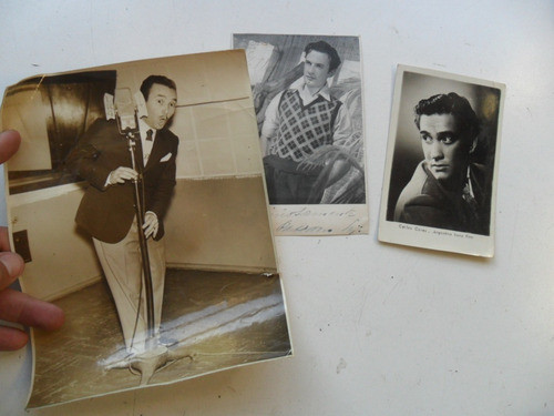 Lote Foto Antiguo Actor Delfor Dislocada Carlos Cores Cine 0