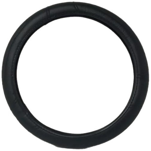 Cubre Volante De Cuerina Negro Con Costura 36 Cm Cod Cv-028c 0