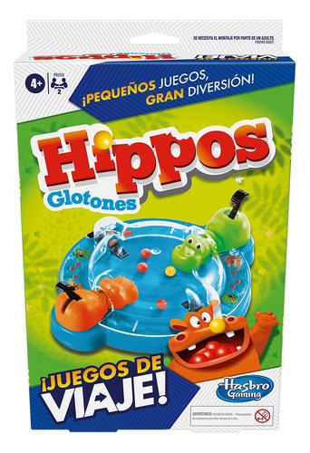 Juego De Mesa De Viaje Hippo Glotones Hasbro F8255 Lanus 0