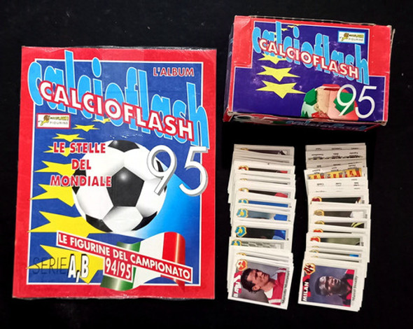 Album Calcioflash 95 + Figuritas + Caja 0