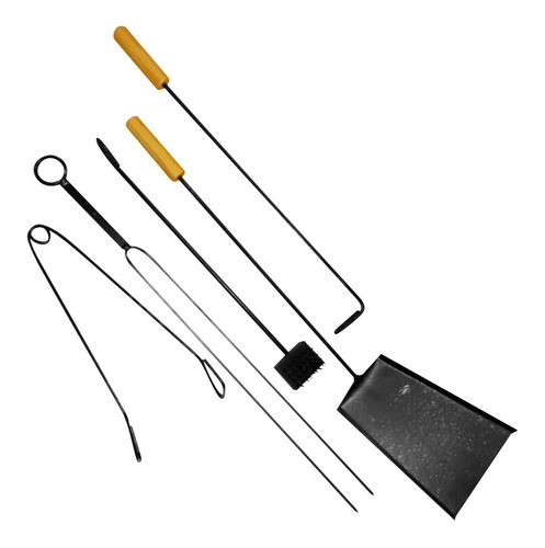 Accesorios Set Para Asado 5 Piezas Cepillo Parrilla 0
