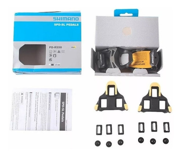 Pedales Automaticos P/ Bici Ruta Shimano Pd - R550 C/ Calas 0