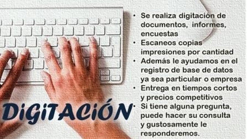 Tipeo De Textos,transcripciones, Edit. El Mejor Precio 0