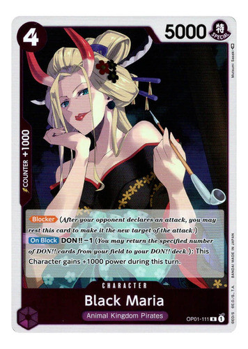 One Piece Card Game Black Maria 0