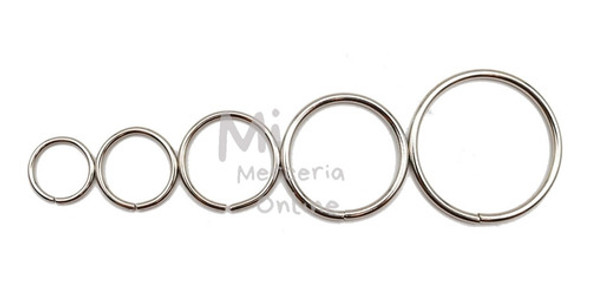 Argolla De Metal De 41 Mm + 6 Mm Grosor X 25 Unidades 0