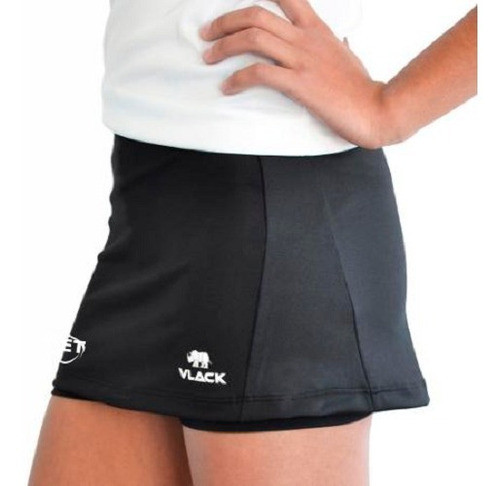 Pollera  De Dama Con Calza - C E T - Pilmay Negra 1