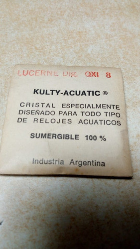 Vidrio Acrílico Para Reloj De Pulsera. Lucerne Dig. 1
